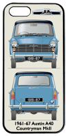 Austin A40 Mk2 Countryman 1961-67 Phone Cover Vertical